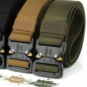 Tactical/Casual Heavy Duty Men's Military Belt Blk